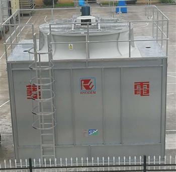 避免被冷却水与空气直接接触的横流式方形冷却塔